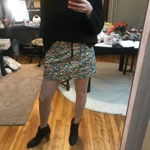 Minkpink floral mini skirt with pockets